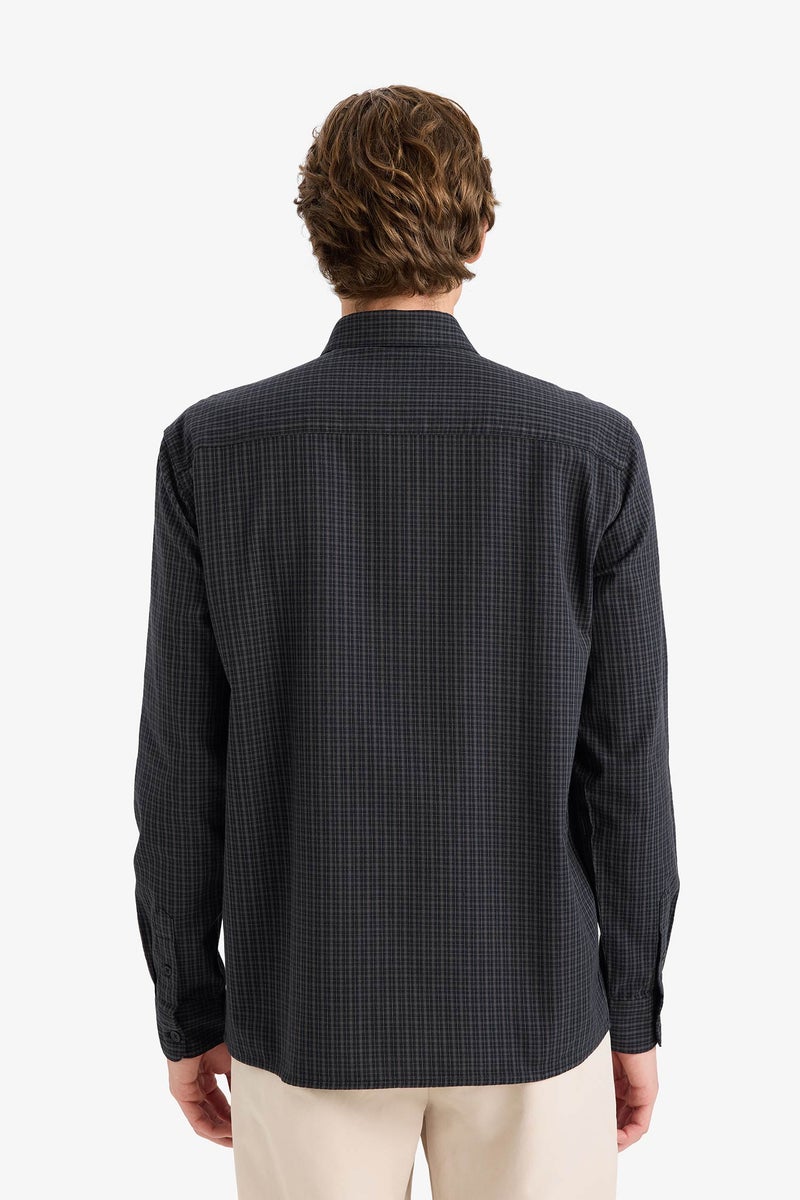 DeFacto Black Man Regular Fit Printed Shirt Casual - Image 5